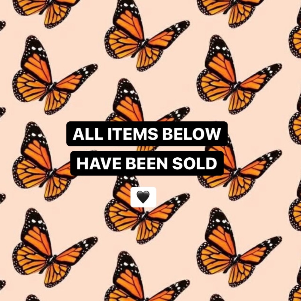 All the goodies below have been sold🖤